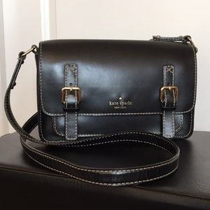 Kate Spade New York Leather Crossbody Bag Black